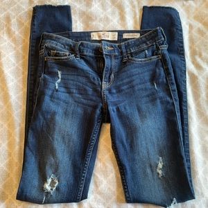 Dark blue Hollister skinny jeans